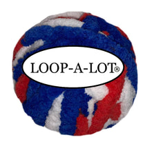 Load image into Gallery viewer, LOOP-A-LOT Chunky Chenille Red White Blue Yarn for Crocheting and Handknitting ~ Big Bulky Fluffy Soft Chunky Beginners Blanket Jumbo Wide Thick Yarn DIY Crafts Home Decor Costumes Each Skein 28 yards
