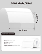 Load image into Gallery viewer, 2.25 x1.25 Color Thermal Labels+4x2 Direct Thermal Labels
