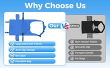 Load image into Gallery viewer, nfant Airplane Seat Extender Travel Bed | Baby on Lap Flight Bed | Foldable Soft Airplane Baby Travel Seat Extender on Lap with Neck Pillow | Fits Economy Seats | Baby Blue
