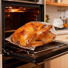 Load image into Gallery viewer, FLRBAGSTO 5 Gallon Turkey Bags, 19" x 23.5", Food Safe Nylon Bags for Oven, Freezer and Garden Havesting, Smell Proof, Heat-Resistant, 100 Count
