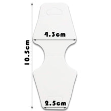 Load image into Gallery viewer, Twdrer 400PCS Blank White Kraft Paper Jewelry Necklace Bracelet Earrings Hair Tie Display Hanging Cards Price Tags with Hole(10.5cm x 4.5cm)
