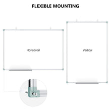 Load image into Gallery viewer, Lockways White Board Dry Erase Board 48 x 31 Inch, Magnetic Whiteboard, Aluminium Frame Whiteboard with Marker Tray for School, Office and Home
