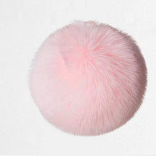 Load image into Gallery viewer, 16pcs DIY Pom Pom Keychain Faux Rabbit Fur Ball Key Ring for hat Phone Tag, Handbag Charm,Pink White
