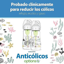 Load image into Gallery viewer, Dr. Brown's Anti-Colic Options+ Wide-Neck Baby Bottle Designer Edition Bottles, Ocean Decos, 9 oz/270 mL, Level 1 Nipple, 0m+, 2-Pack
