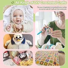 Load image into Gallery viewer, Katech 85 pcs Crochet Hooks Kit Knitting Accessories with Crochet Case, Small Sizes Crochet Hooks for Knitting Lace Yarn, Colorful Ergonomic Crochet Needles Set for Making Sweater, Bag and Hat (Green)
