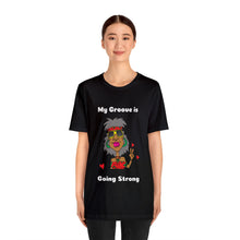 Load image into Gallery viewer, Hippie Granny My Groove is Going Strong Melanin Unisex Jersey T-Shirt
