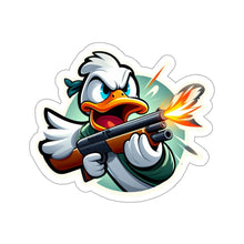 Load image into Gallery viewer, Funny Angry Stubborn Duck Vinyl Stickers, Laptop, Journal, Whimsical, Humor #1
