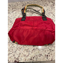 Load image into Gallery viewer, Franco Sarto Burgundy Red Canvas Purse tote Bag (Pre-Owned)
