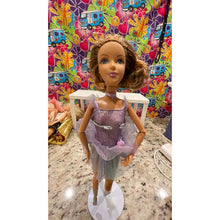 Load image into Gallery viewer, Mattel Barbie Doll #21 jointed Ballerina purple tutu As Shown
