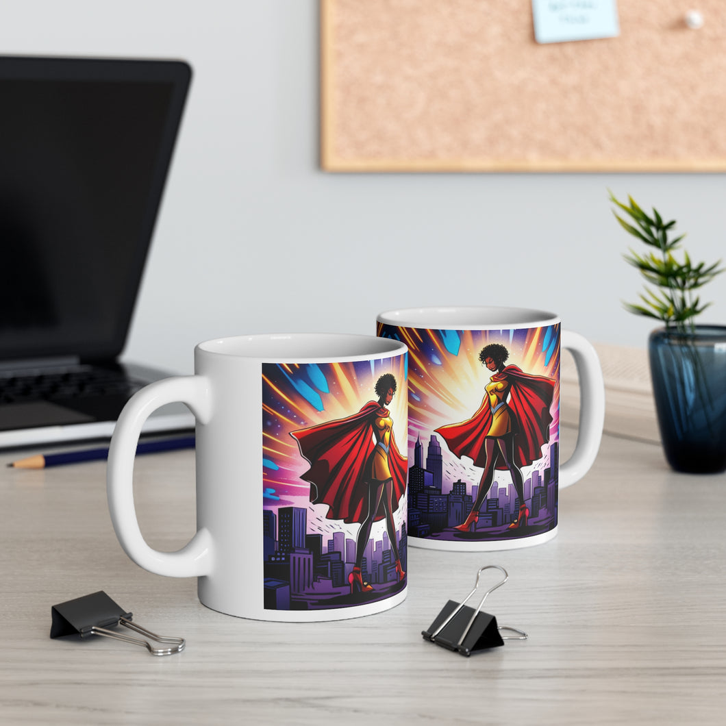 My Mini Super Teenagers Fantasy Art #14 Ceramic Mug 11oz AI Generated Artwork