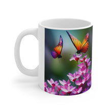 Load image into Gallery viewer, Colorful Monarch Butterflies #1 Mug 11oz mug AI-Generated Artwork
