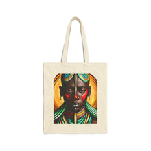 Load image into Gallery viewer, Colors of Africa Warrior King #1 100% Cotton Canvas Tote Bag 15&quot; x 16&quot;
