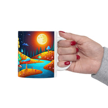 Load image into Gallery viewer, Lunar Moon Mushroom Planet Fantasy Art #2 Ceramic Mug 11oz
