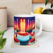 Load image into Gallery viewer, Happy Birthday Candles #18 Ceramic 11oz Mug AI-Generated Artwork
