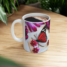 Load image into Gallery viewer, Colorful Monarch Butterflies #8 Mug 11oz mug AI-Generated Artwork
