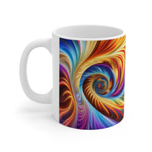 Load image into Gallery viewer, Tye Dye Swirls &amp; Ripples #4 Ceramic 11oz AI Decorative Mug
