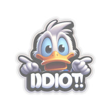 Load image into Gallery viewer, Angry Idiot duck-ese Duck Vinyl Stickers, Laptop, Journal, Whimsical, Humor #6
