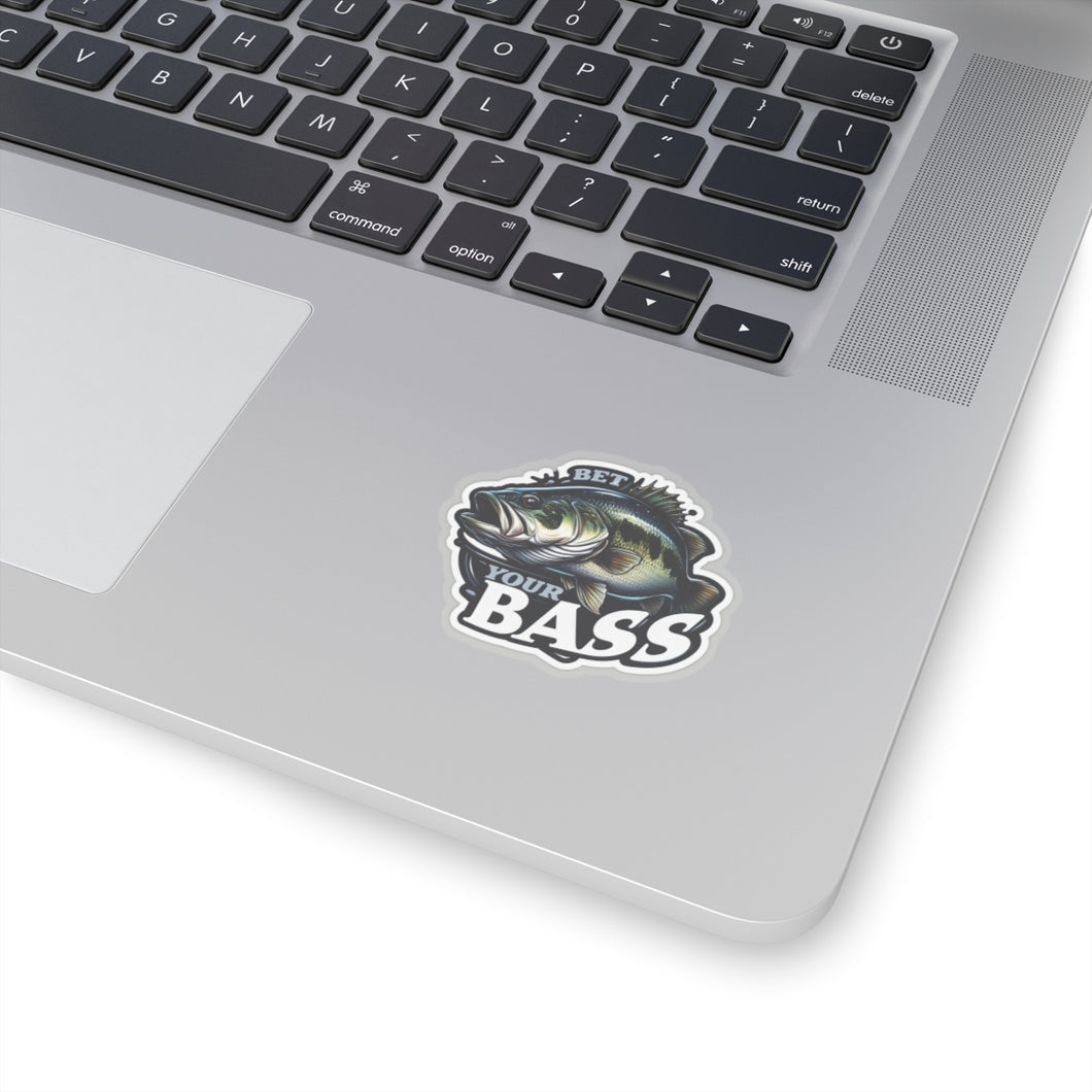 Bet Your Bass Fish Vinyl Stickers, Laptop, Gear, Outdoor Sports Fishing #1