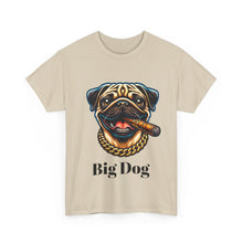 Load image into Gallery viewer, Big Dig Pug Shirt, The Dog Life Pug Cigar Gold Chain Unisex Crewneck T-Shirt
