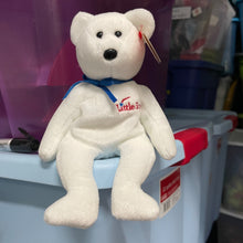 Load image into Gallery viewer, Ty Beanie Babies Little Star Bear White Teddy Bear (Retired)
