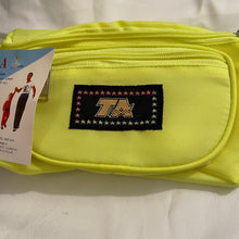 Load image into Gallery viewer, Vintage 1980&#39;s T. A. Trends Bright Yellow Fanny Pack Funny Bags tote
