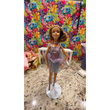 Load image into Gallery viewer, Mattel Barbie Doll #21 jointed Ballerina purple tutu As Shown
