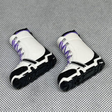 Load image into Gallery viewer, Bratz Boyz Footwear Pair Feet Shoes White &amp; Black Ski SNOW BOOT
