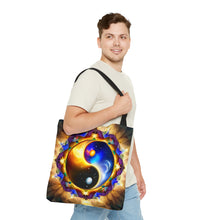 Load image into Gallery viewer, Ying Infinite Beauty Fire Explosion Fusion of Colors #8 Tote Bag AI Artwork 100% Polyester
