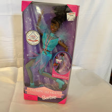 Load image into Gallery viewer, Mattel 1997 Olympic Skater Barbie Doll African American #18503
