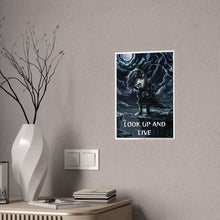 Load image into Gallery viewer, Motivational Look Up &amp; Live Dark Fantasy Gloss Posters #18
