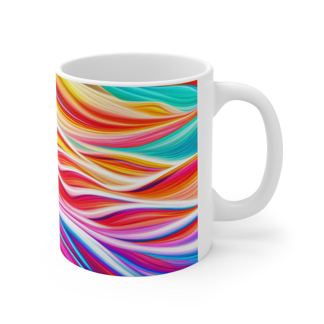 Pastel Sea-life Sunset #4 Ceramic Mug 11oz mug AI-Generated Artwork