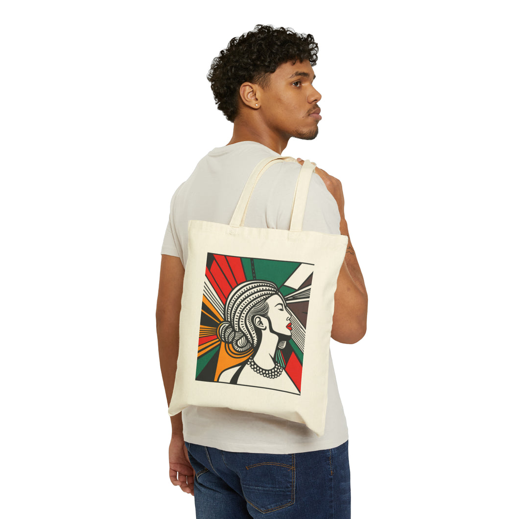 Colors of Africa Queen Mother #15 100% Cotton Canvas Tote Bag 15
