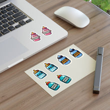 Load image into Gallery viewer, Baby Bottles Foodie Vinyl Sticker Sheets - 4 Bottles/2 each 8pc Set
