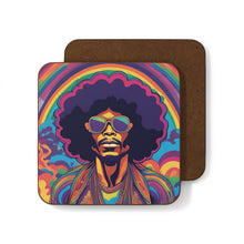 Load image into Gallery viewer, Retro 60&#39;s Psychedelic #39 Hardboard Back AI-Enhanced Beverage Coasters
