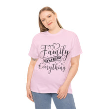 Load image into Gallery viewer, Muse Wearable Family Over Everything Script Unisex Cotton Crewneck T-Shirt
