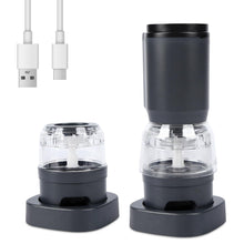 Load image into Gallery viewer, Electric Salt And Pepper Grinder Set, USB Rechargeable, Automatic Salt Pepper Mill Grinder, Adjustable Coarseness Shakers, One-Hand Operation For Kitchen
