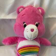 Load image into Gallery viewer, Care Bear Hot Pink Rainbow Bear Plush 9&quot; Toy (Pre-owned)
