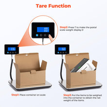 Load image into Gallery viewer, MUNBYN Shipping Scale, 440lb/1.8oz Digital Postal Scale for Packages with Hold/Tare Function, Backlit LCD, Battery &amp; Cable Included, Postage Scale for Small Business, Packages, Luggage, and Home Use
