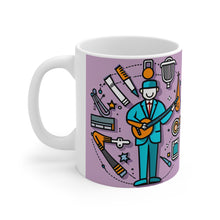 Load image into Gallery viewer, Professional Worker Musician #5 Ceramic 11oz Mug AI Artwork
