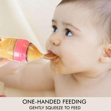 Load image into Gallery viewer, Matyz 2-Piece Silicone Baby Food Dispensing Spoon Set (Pink, 4oz/120ml) - Squeeze Feeder with Spoon for Babies 4 Months+
