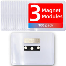 Load image into Gallery viewer, prismite Magnetic Name Badge Holder 3x4, Magnetic Name Tags,100 Pack
