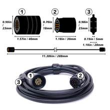 Load image into Gallery viewer, Gabil 10 Pin Microphone Extension Cable for Motorola DGM 4100 DGM 6100 DM 3400 Waterproof Heavy Duty Mic Extension Cable 11.4 inch
