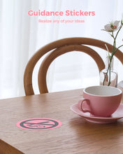 Load image into Gallery viewer, 3 Inch Pink Circle Thermal Sticker Labels+3x1 Inch White Thermal Labels
