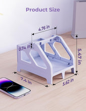 Load image into Gallery viewer, MUNBYN Label Holder for Rolls and Fan-Fold Labels, Thermal Sticker Roll Holder for Desktop Thermal Printer Shipping Supplies Industrial Paper, Purple

