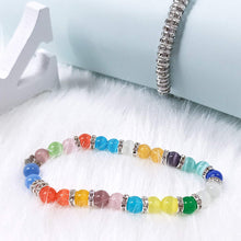 Load image into Gallery viewer, 200Pcs Rondelle Spacer Beads Bright Silver Crystal Rondelle Spacer Beads for Jewelry Making (8mm Silver Plated)
