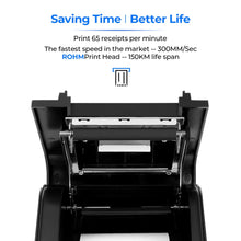Load image into Gallery viewer, MUNBYN Receipt Printer P068, 3 1/8" 80mm Direct Thermal Printer, POS Printer with Auto Cutter - Thermal Receipt Printer with USB Serial Ethernet Windows Driver ESC/POS Support Cash Drawer
