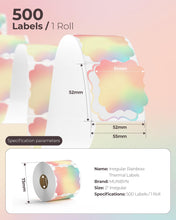 Load image into Gallery viewer, Rainbow Thermal Label Stickers+4x2 Direct Thermal Labels

