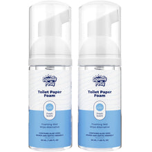 Load image into Gallery viewer, Squatty Potty Toilet Tissue Paper Foam Instant Wet Wipe Alternative - 2 Pack, 50 ml, 1.69 Fl Oz
