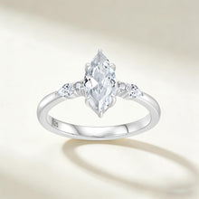 Load image into Gallery viewer, VA JENT Marquise Ring for Women, 1CT Cubic Zirconia 925 Sterling Silver Engagement Wedding Band, Promise Ring Size6

