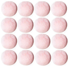 Load image into Gallery viewer, 16pcs DIY Pom Pom Keychain Faux Rabbit Fur Ball Key Ring for hat Phone Tag, Handbag Charm,Pink White
